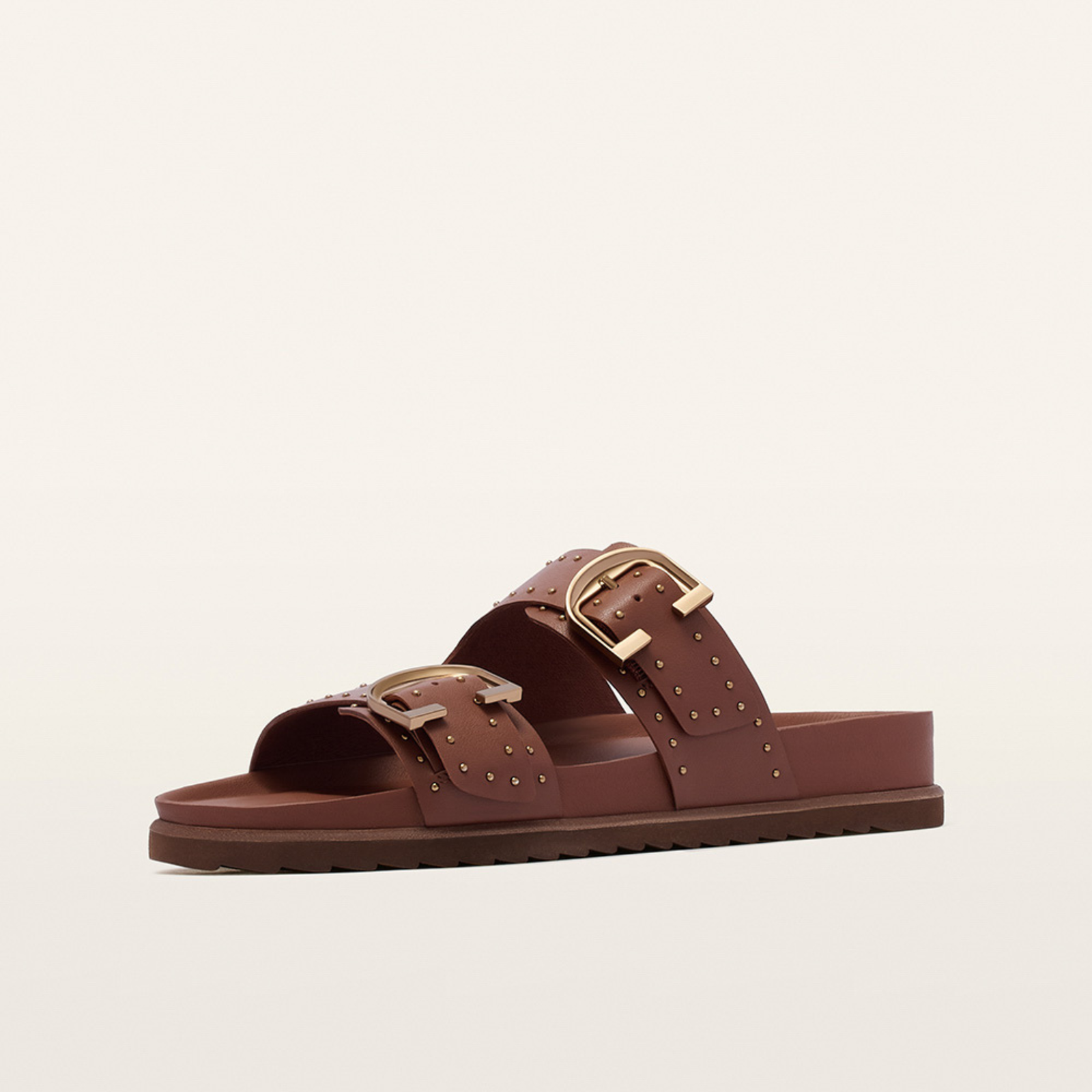 Deon Rich Tan Leather Sandals