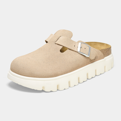 Boston Chunky Warm Sand Leather Flats