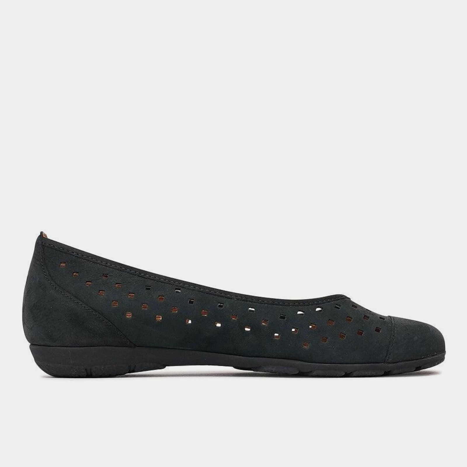 Skylar Nightblue Nubuck Suede Ballet Flats