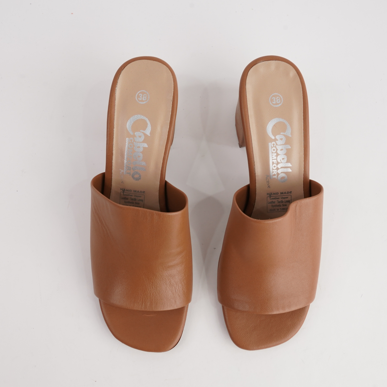 Marquee Tan Leather Heels