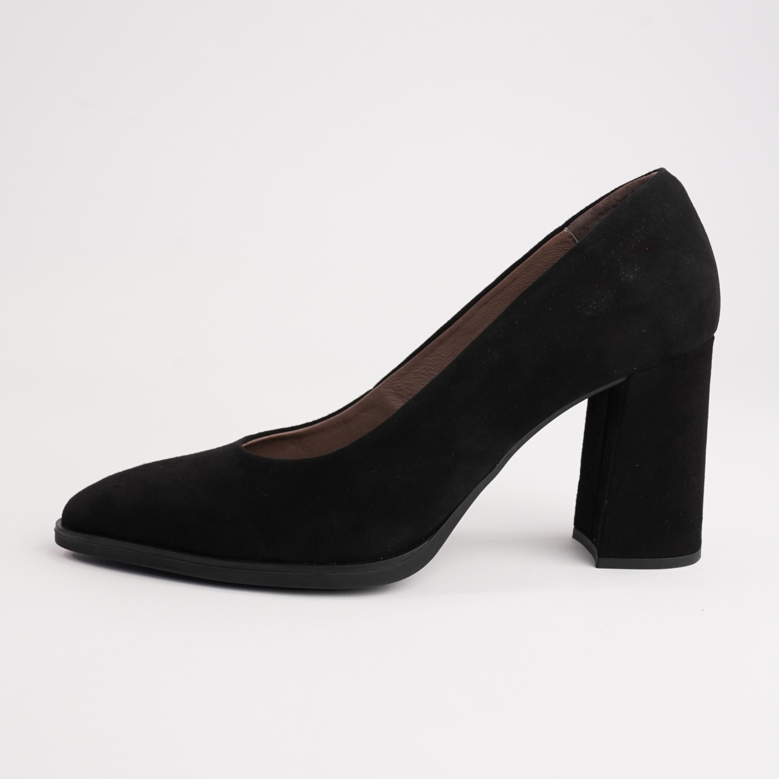 Sable Black Suede Leather Heels