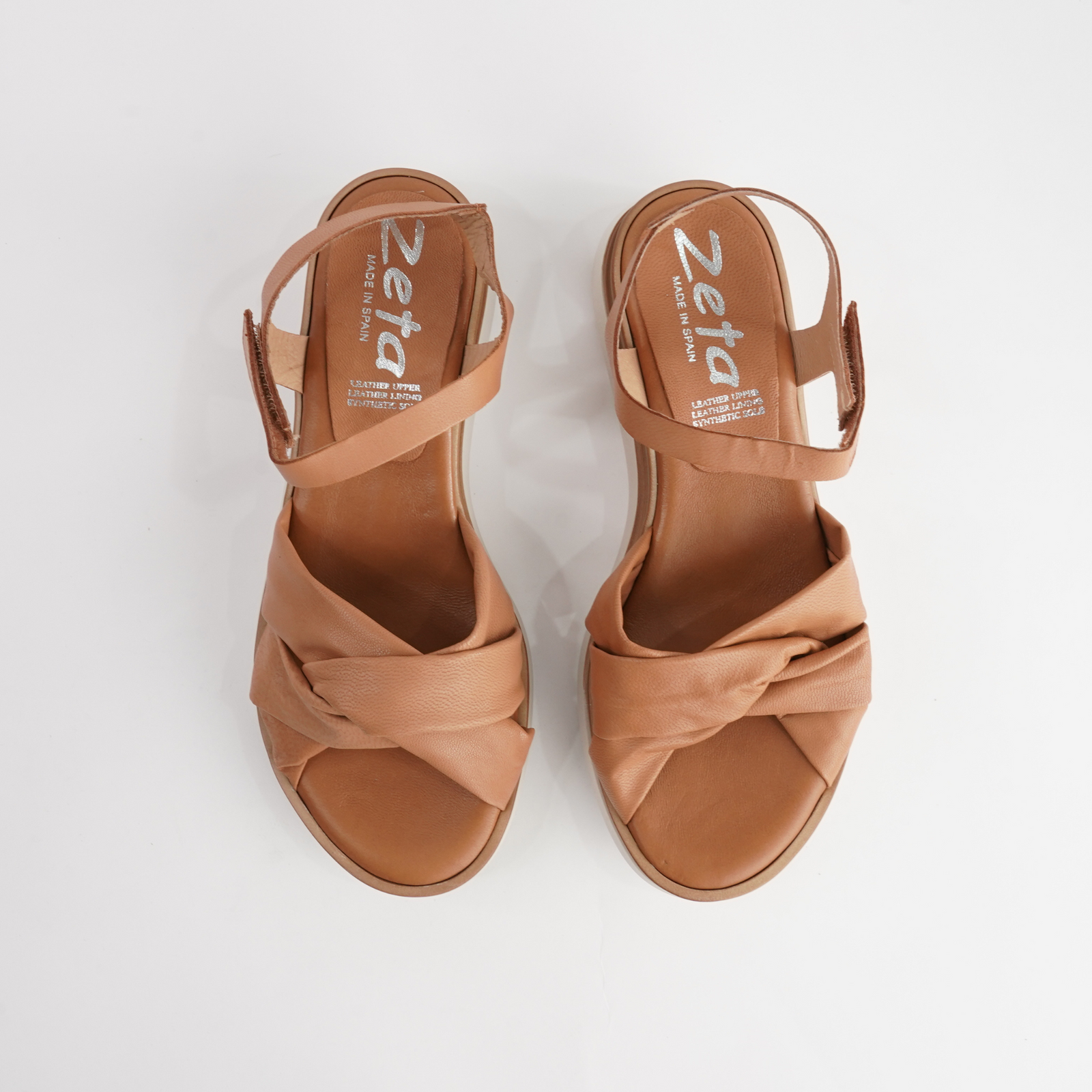 Deliah Caoba Leather Sandals