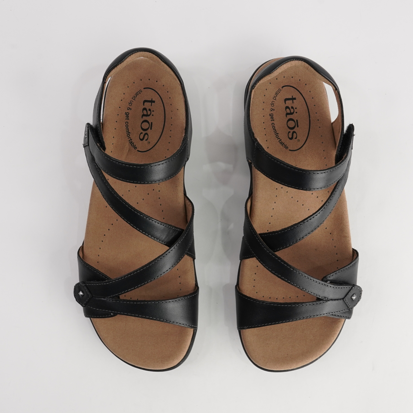 Big Time Black Leather Sandals