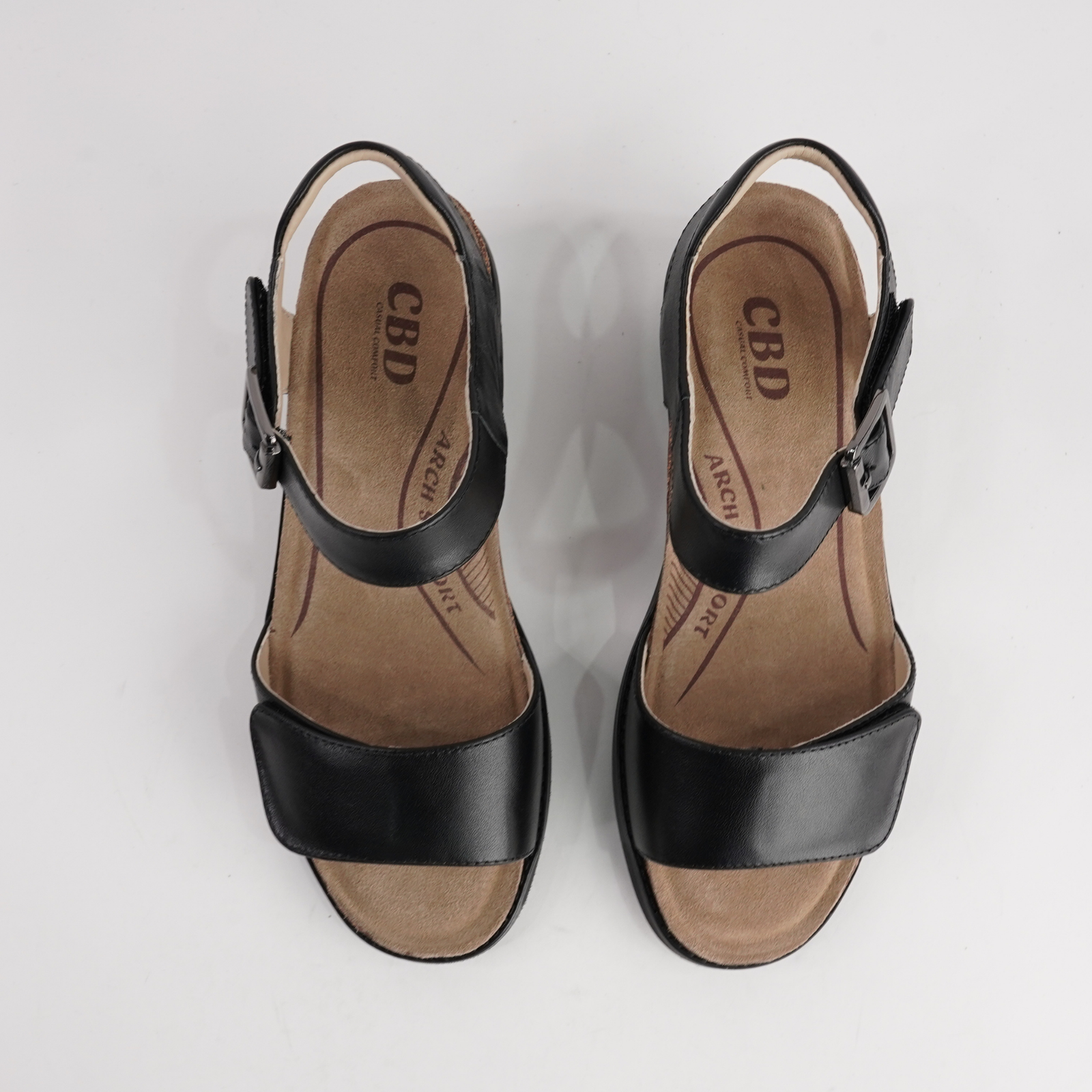 Kristy Black Leather Heels