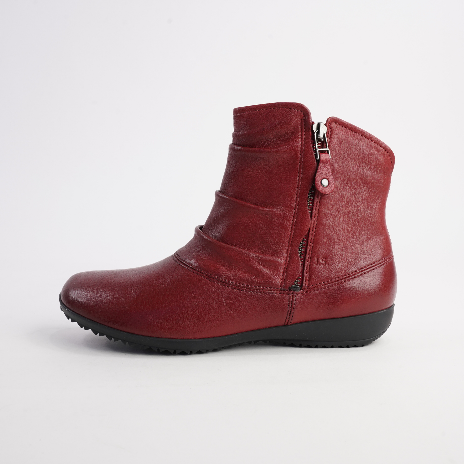 Naly 24 Carmin Leather Ankle Boots