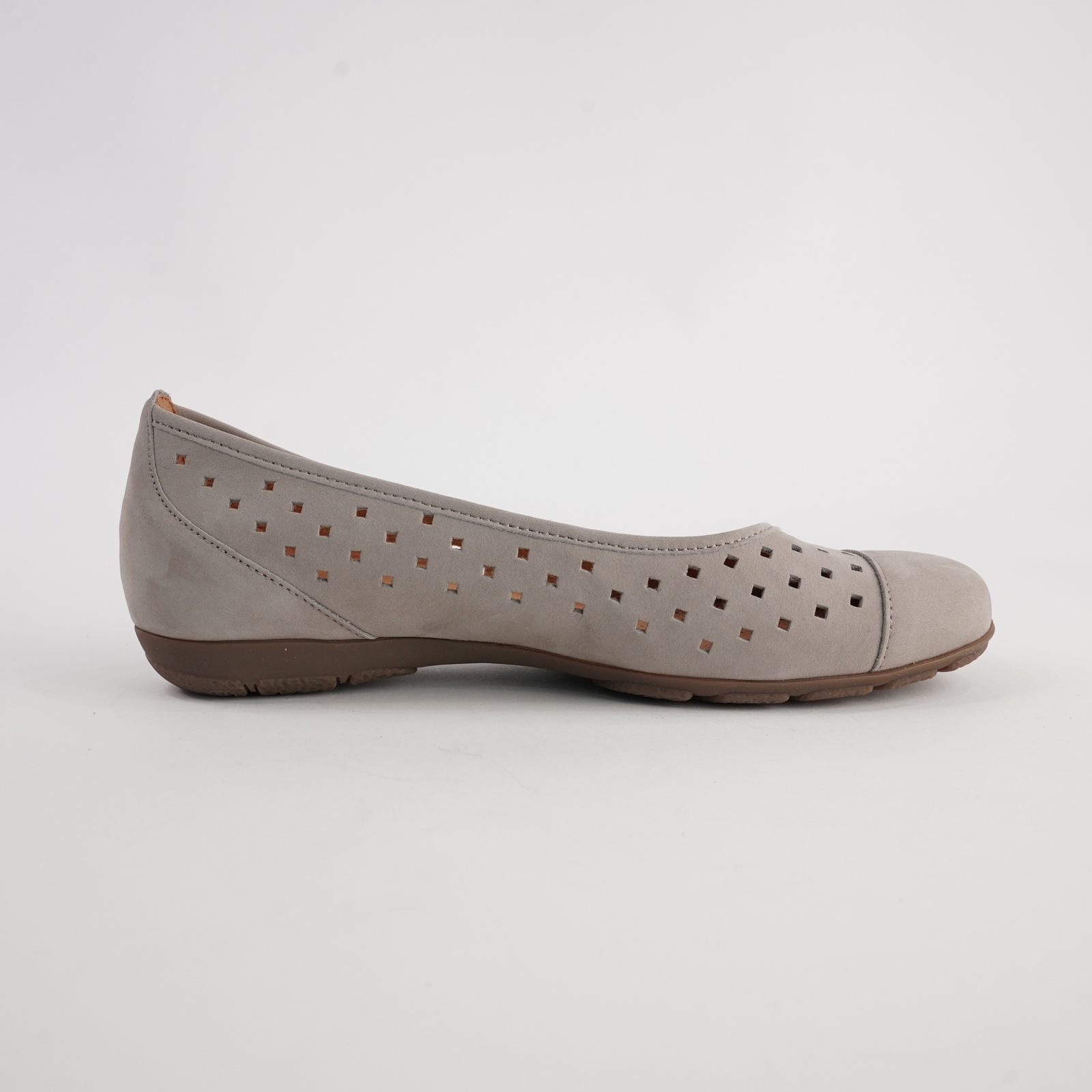 Skylar Linen Nubuck Leather Ballet Flats