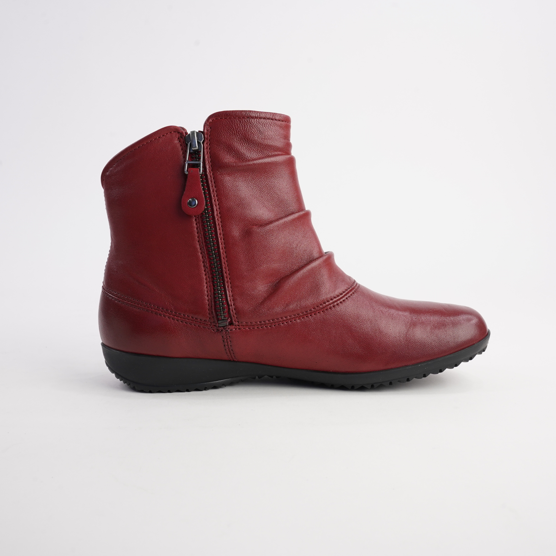 Naly 24 Carmin Leather Ankle Boots