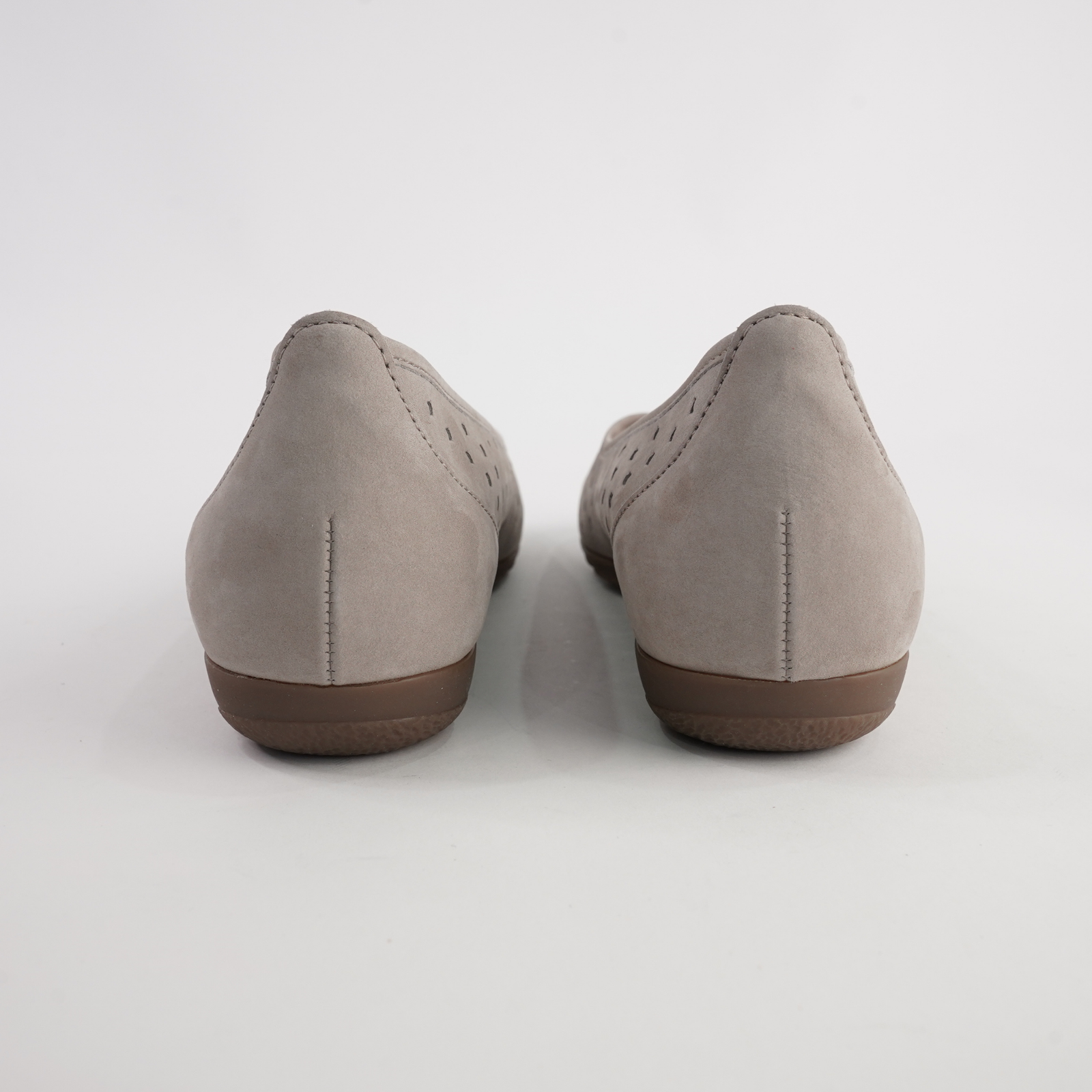 Skylar Linen Nubuck Leather Ballet Flats