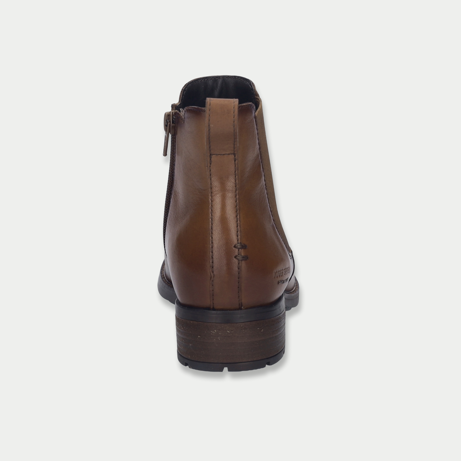 Kate 12 Cognac Leather Ankle Boots