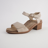 Kristy Cement Leather Heels