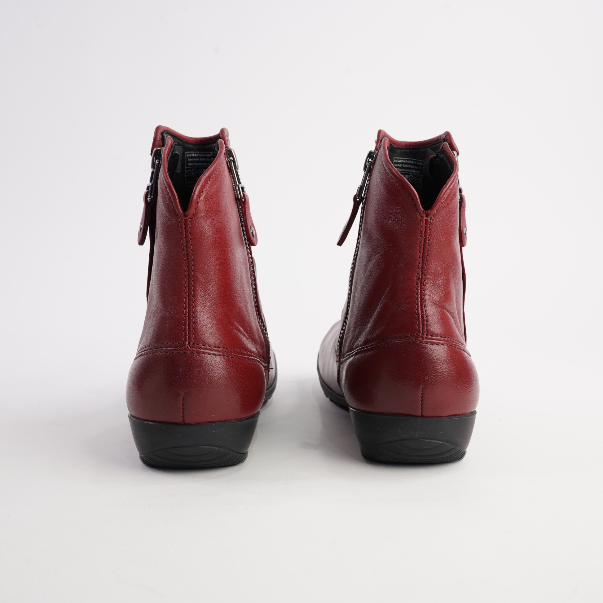 Naly 24 Carmin Leather Ankle Boots