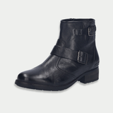 Kate 21 Schwarz Leather Ankle Boots