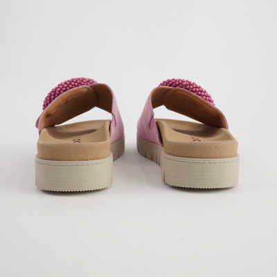 Lucille Soft Pink Suede Slides