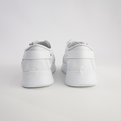 Eg172 White Leather Sneakers