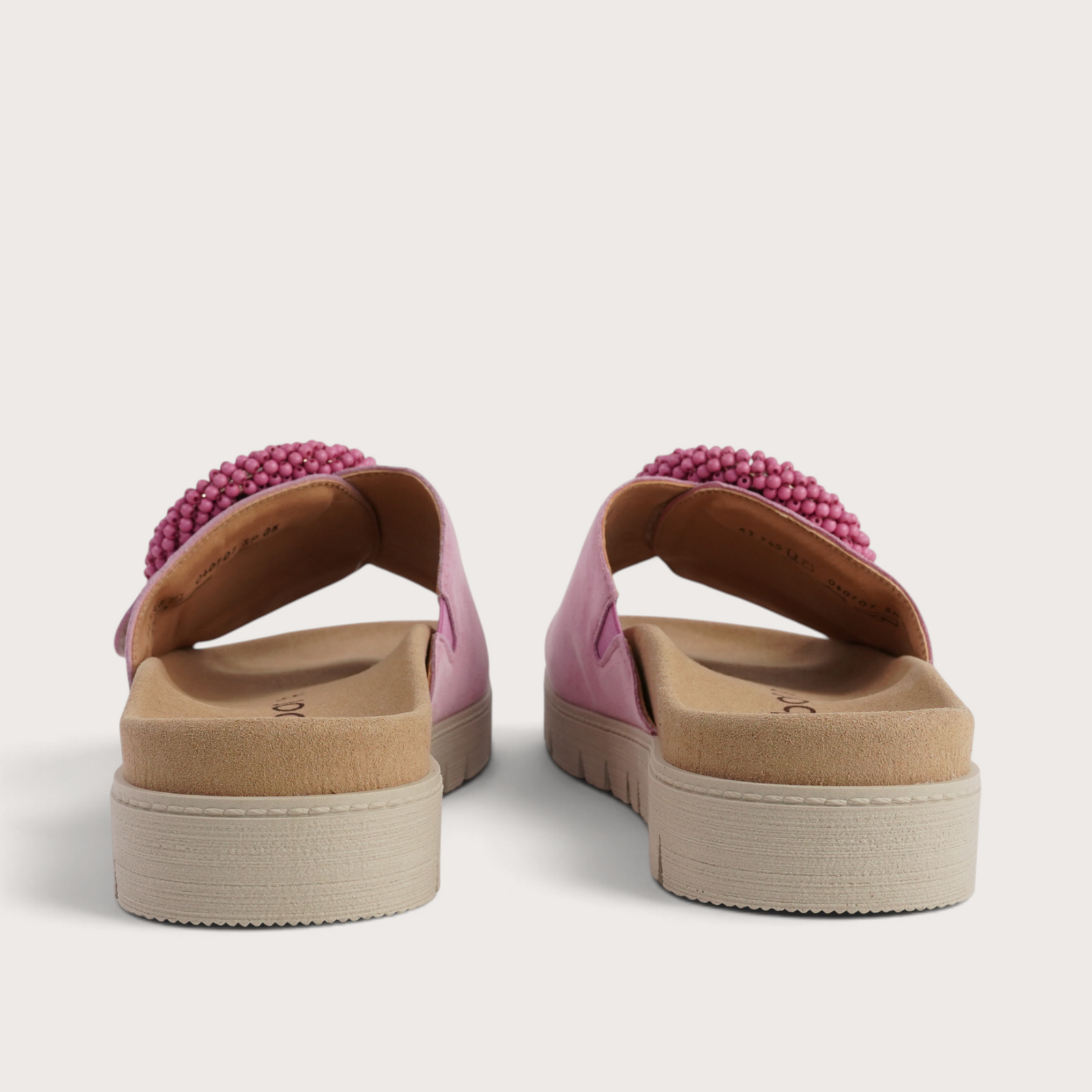 Lucille Soft Pink Suede Slides