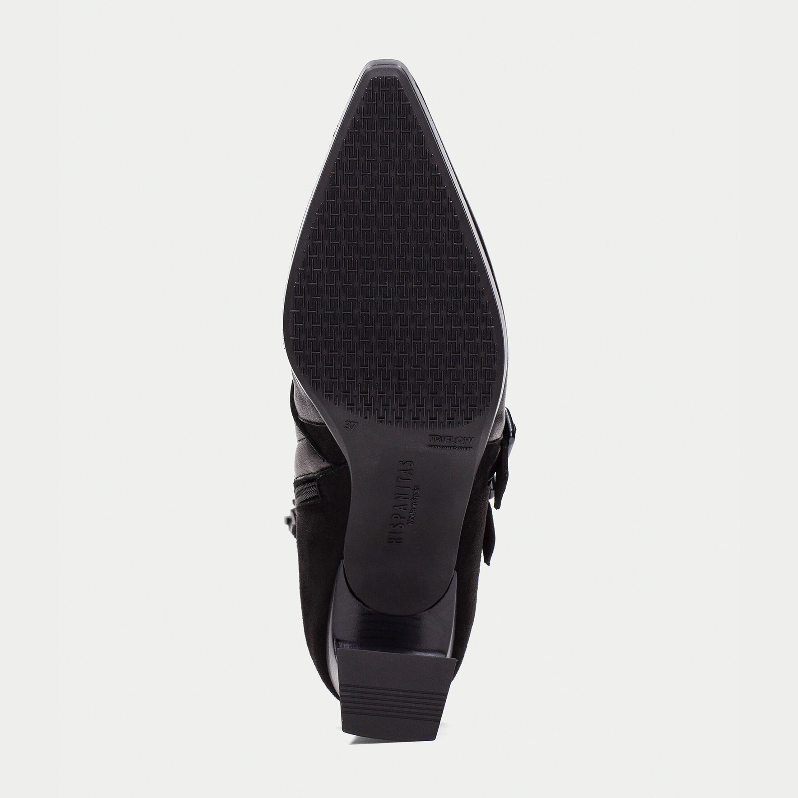 HI254304 Black Leather Ankle Boots