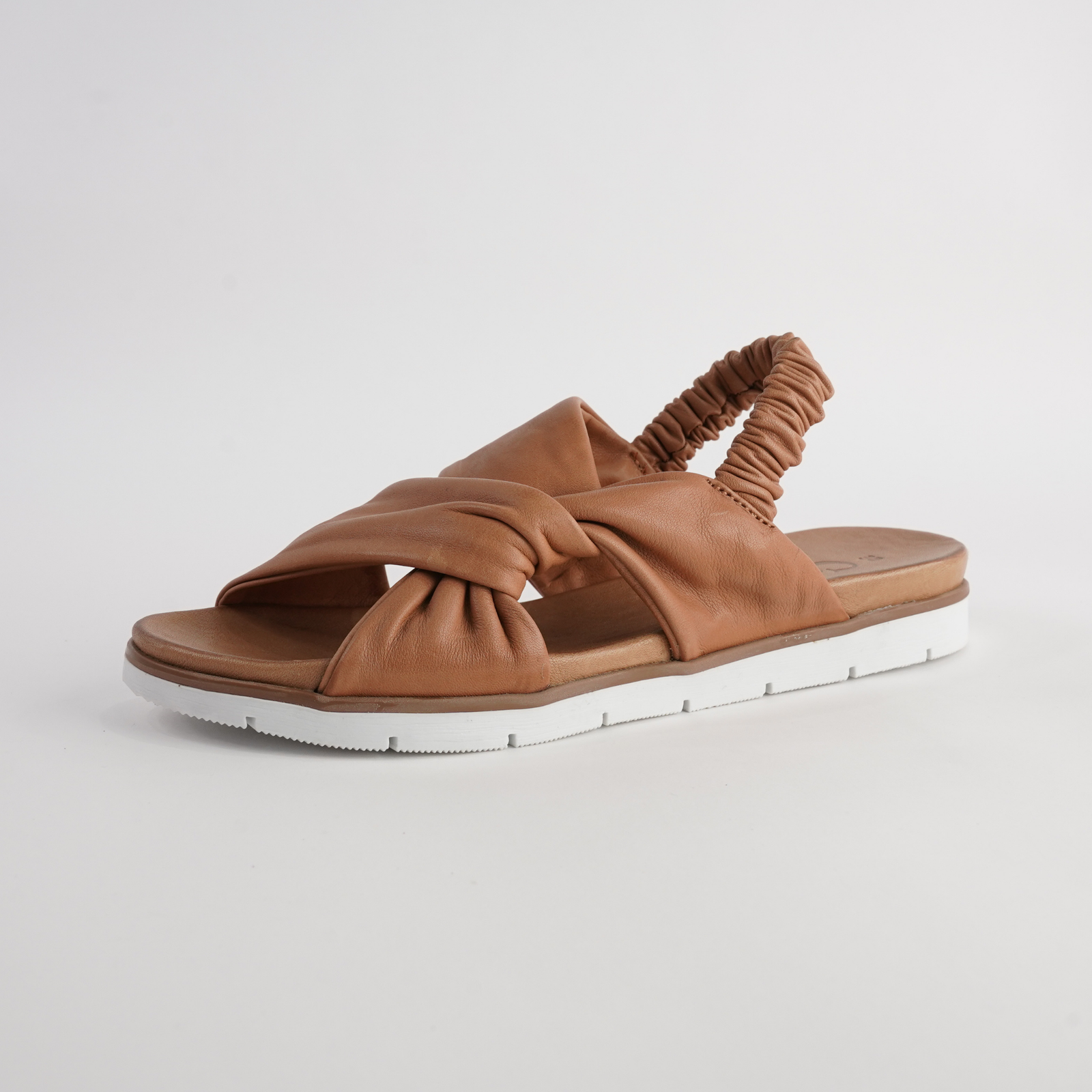 Yara Tan Leather Sandals