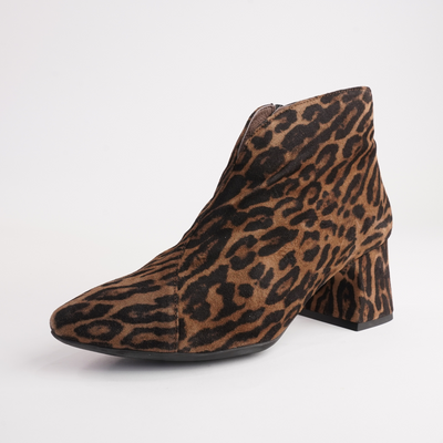 Isolde Animal Suede Leather Ankle Boots