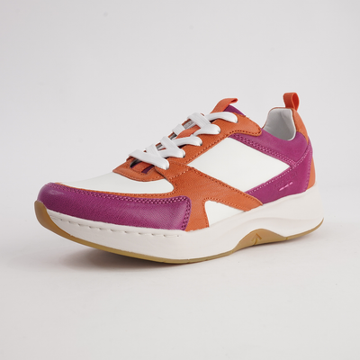 Elli 09 Magenta Multi Leather Sneakers