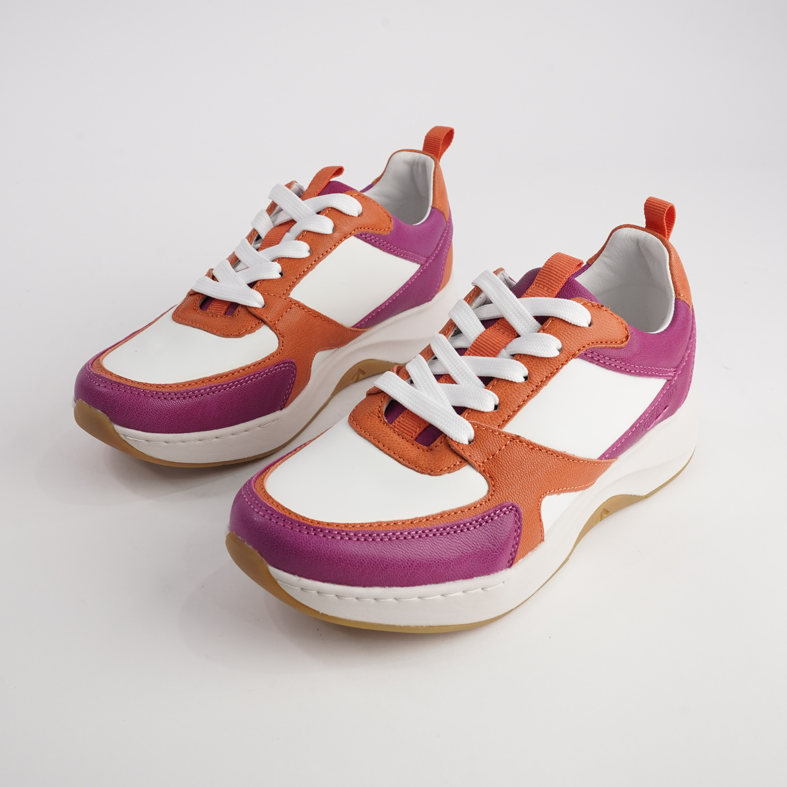 Elli 09 Magenta Multi Leather Sneakers