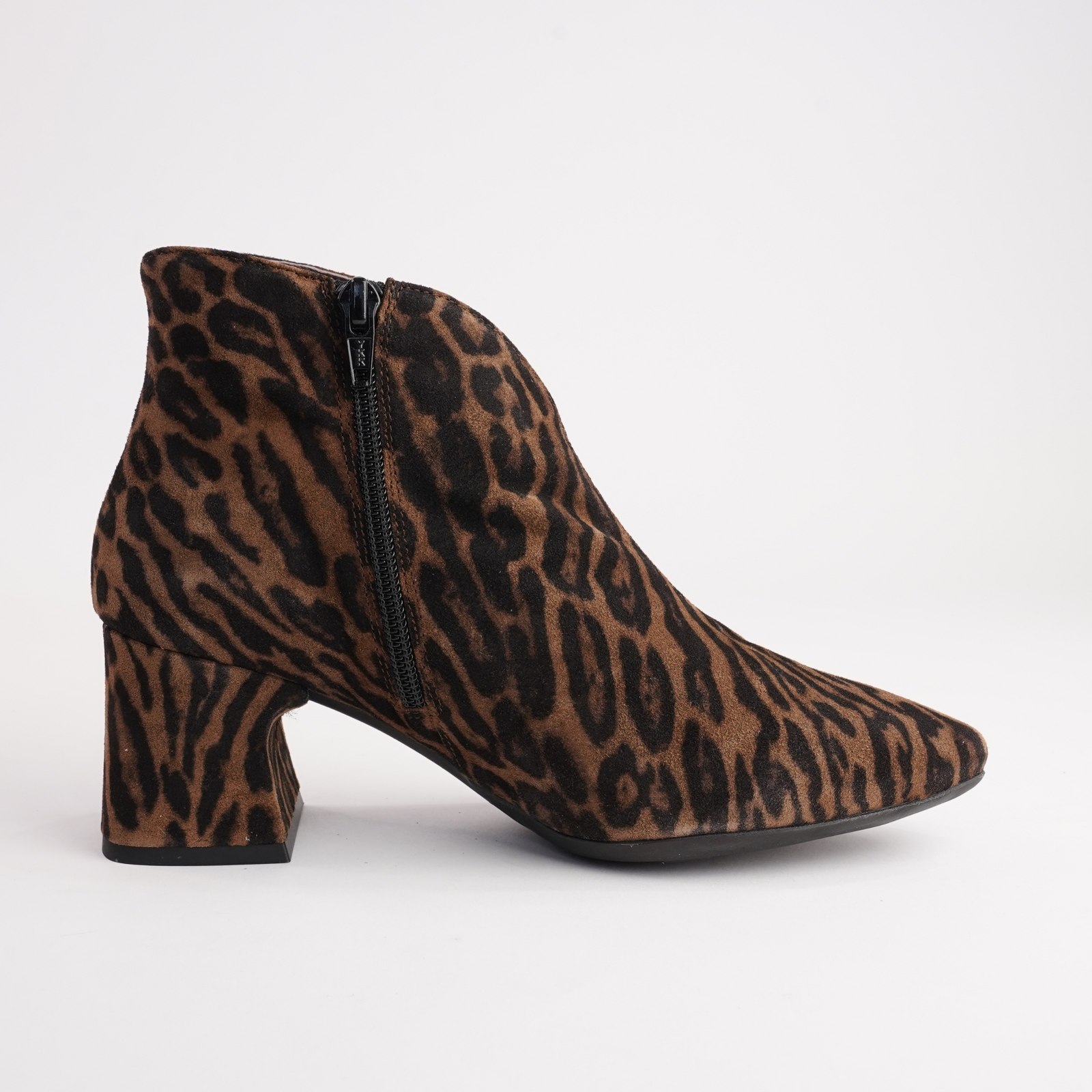 Isolde Animal Suede Leather Ankle Boots