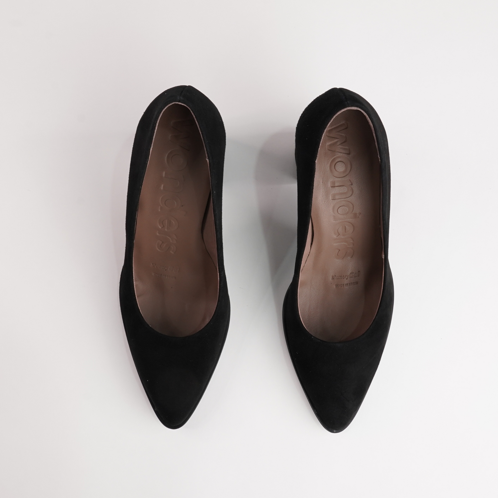 Sable Black Suede Leather Heels