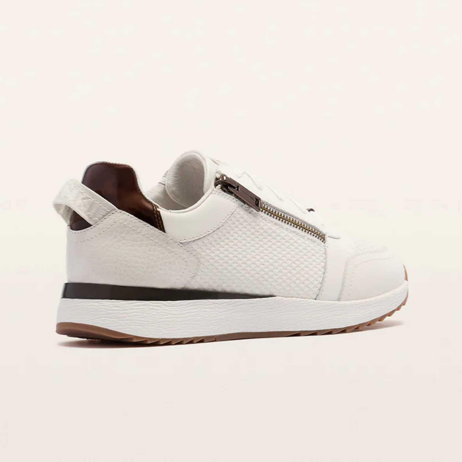 Brooklyn Soft White/ Tortoise Shell Sneakers