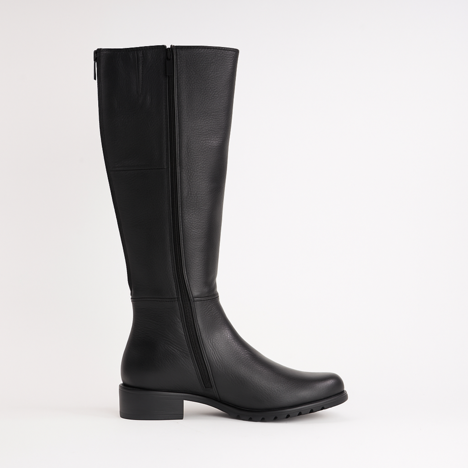 Chiara 01 Black Leather Knee High Boots