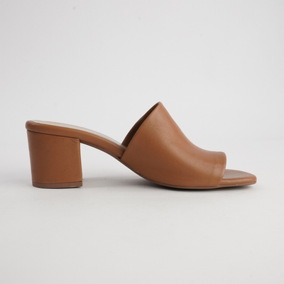 Marquee Tan Leather Heels