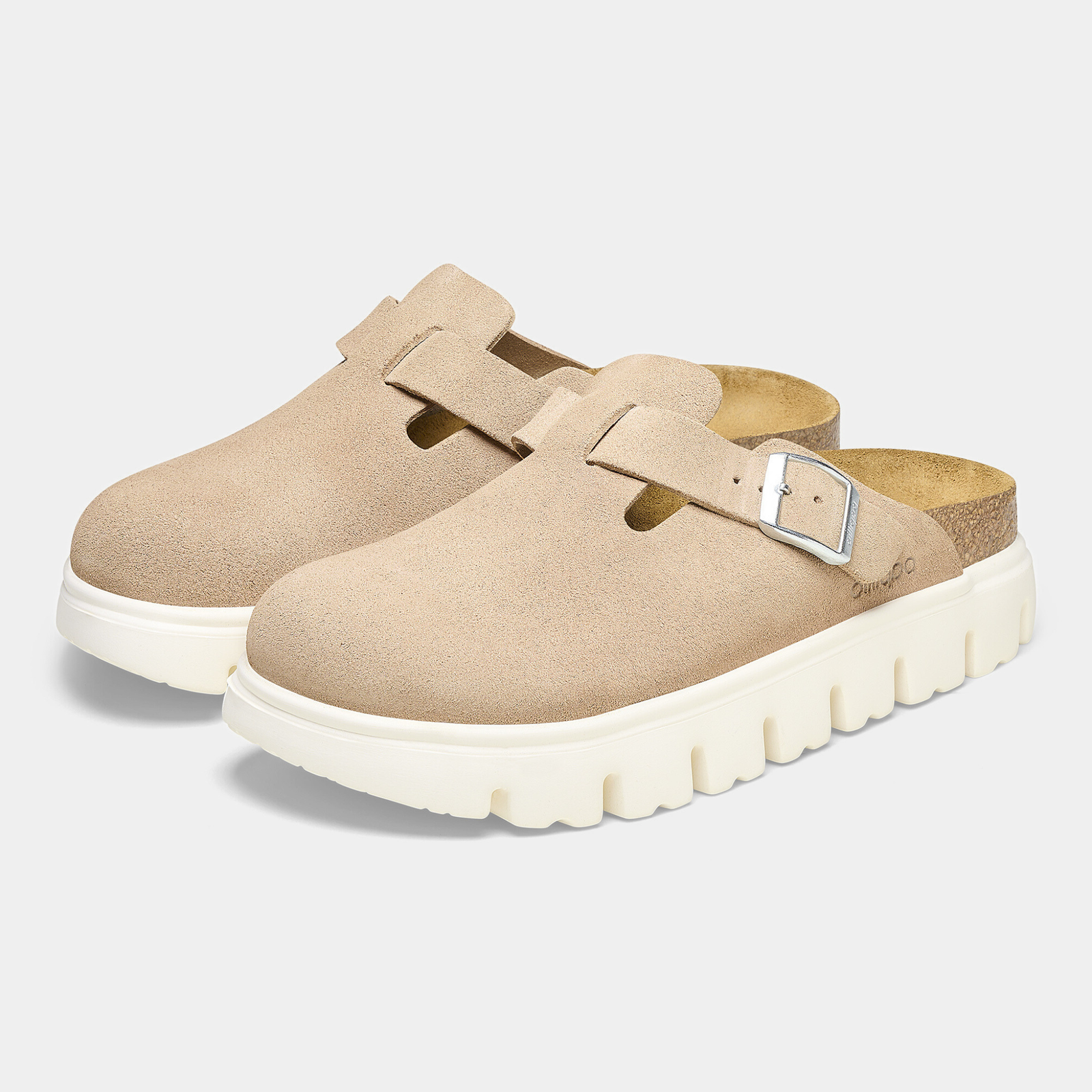 Boston Chunky Warm Sand Leather Flats