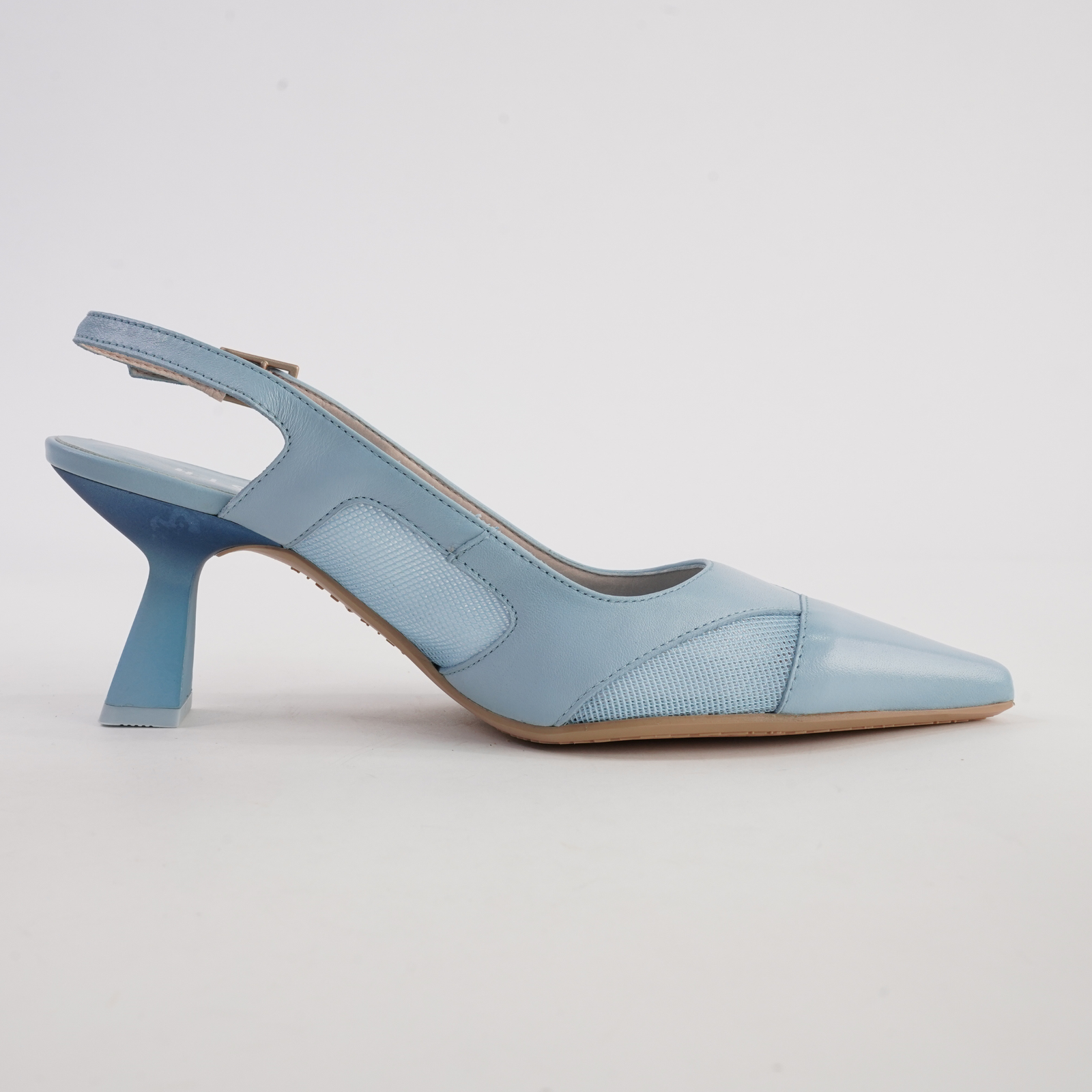 HV254003 Pale Blue Leather Heels