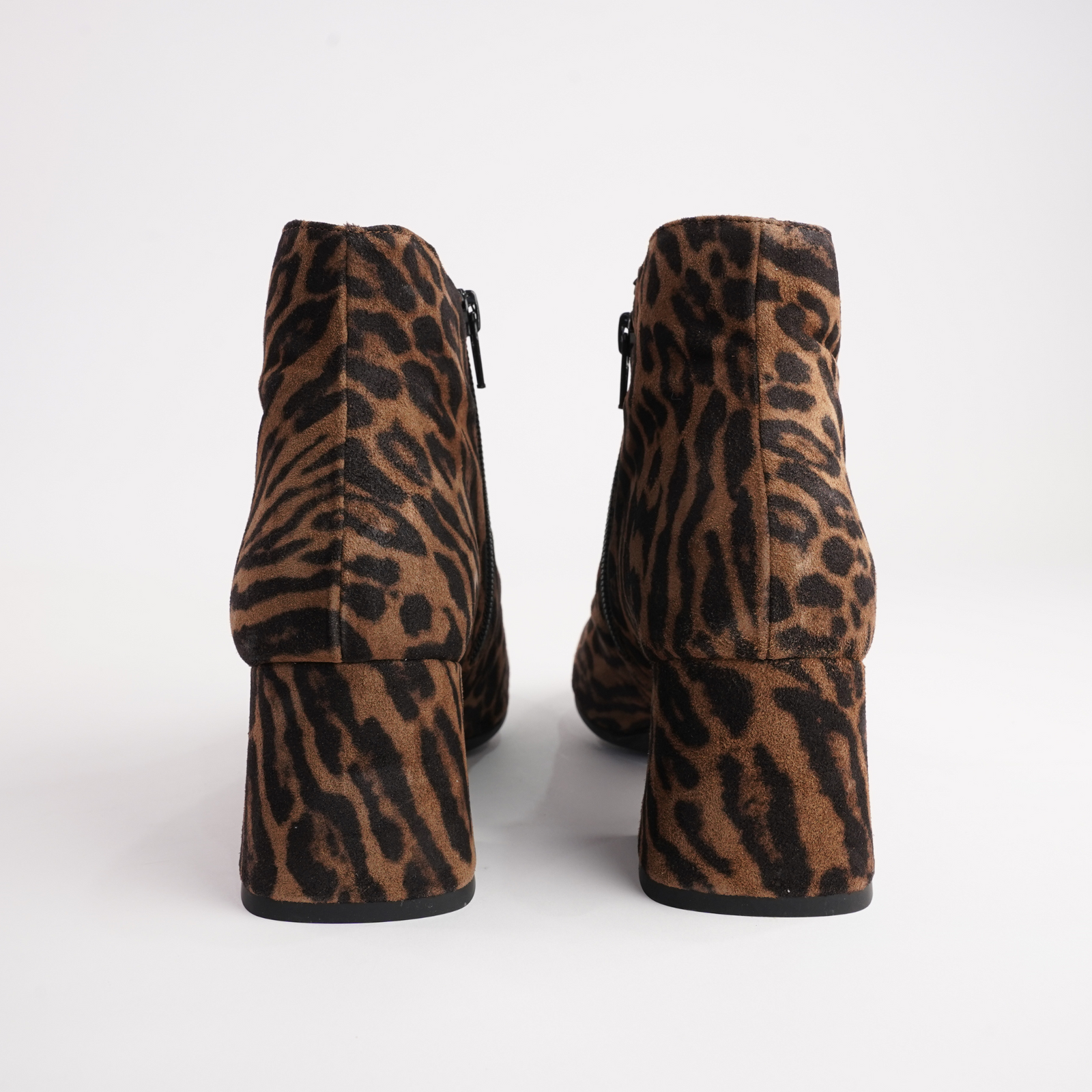 Isolde Animal Suede Leather Ankle Boots