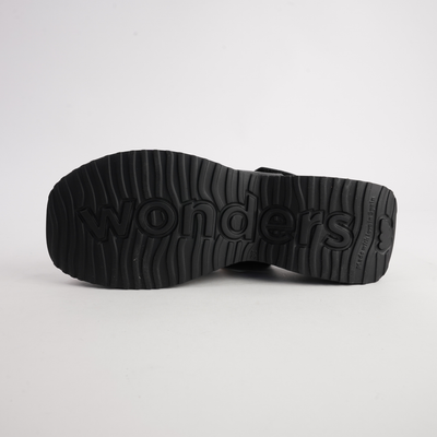 Dove Black/ Black Sole Leather Sandals
