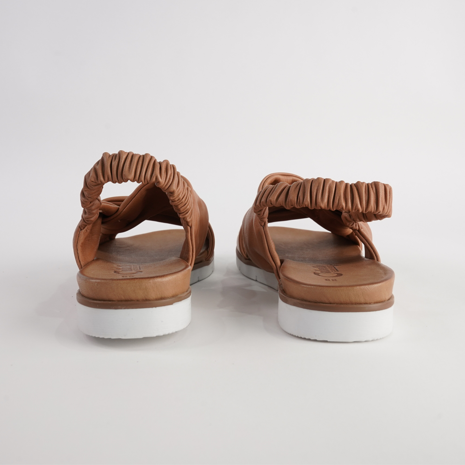 Yara Tan Leather Sandals