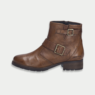 Kate 21 Cognac Leather Ankle Boots