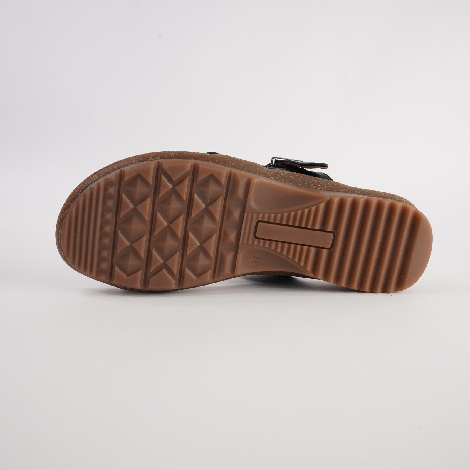 Archy Black Leather Sandals