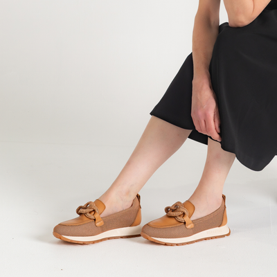 Hv254065 Tan Leather Loafers