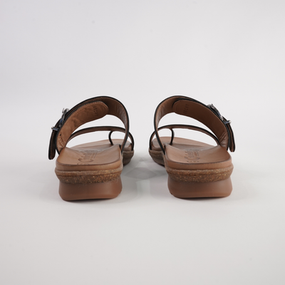 Archy Black Leather Sandals