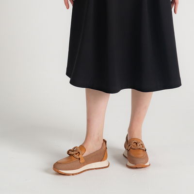 Hv254065 Tan Leather Loafers