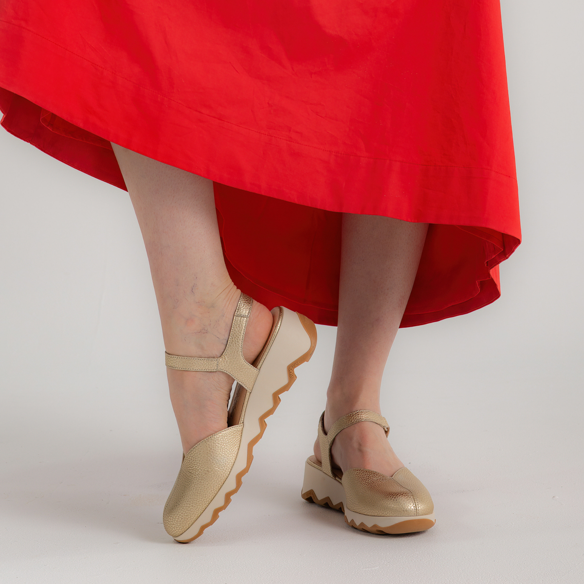 Cobi Platino Leather Flats