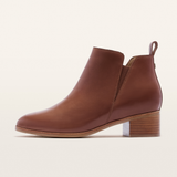 Reggie Rich Tan Leather Ankle Boots