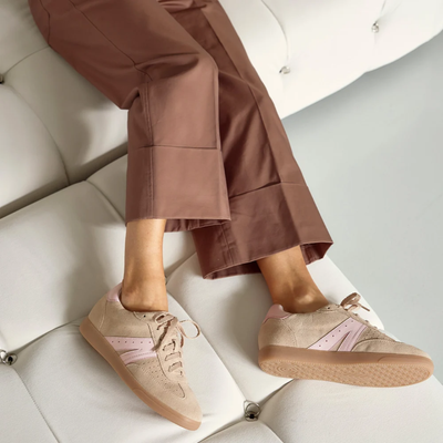 Levi Oat Milk Suede Sneakers