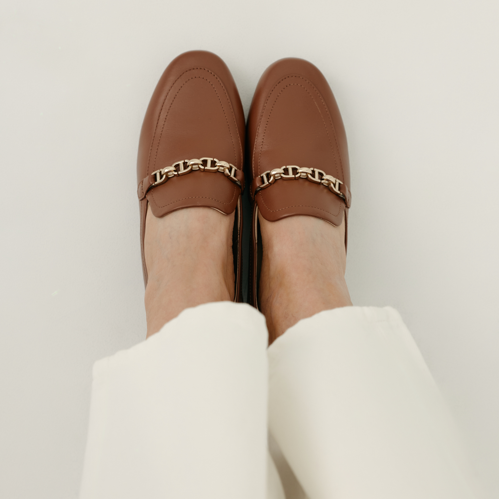 Ash II Rich Tan Leather Loafers