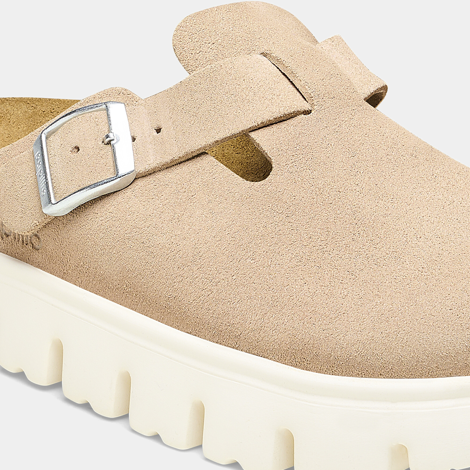 Boston Chunky Warm Sand Leather Flats