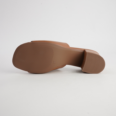 Marquee Tan Leather Heels