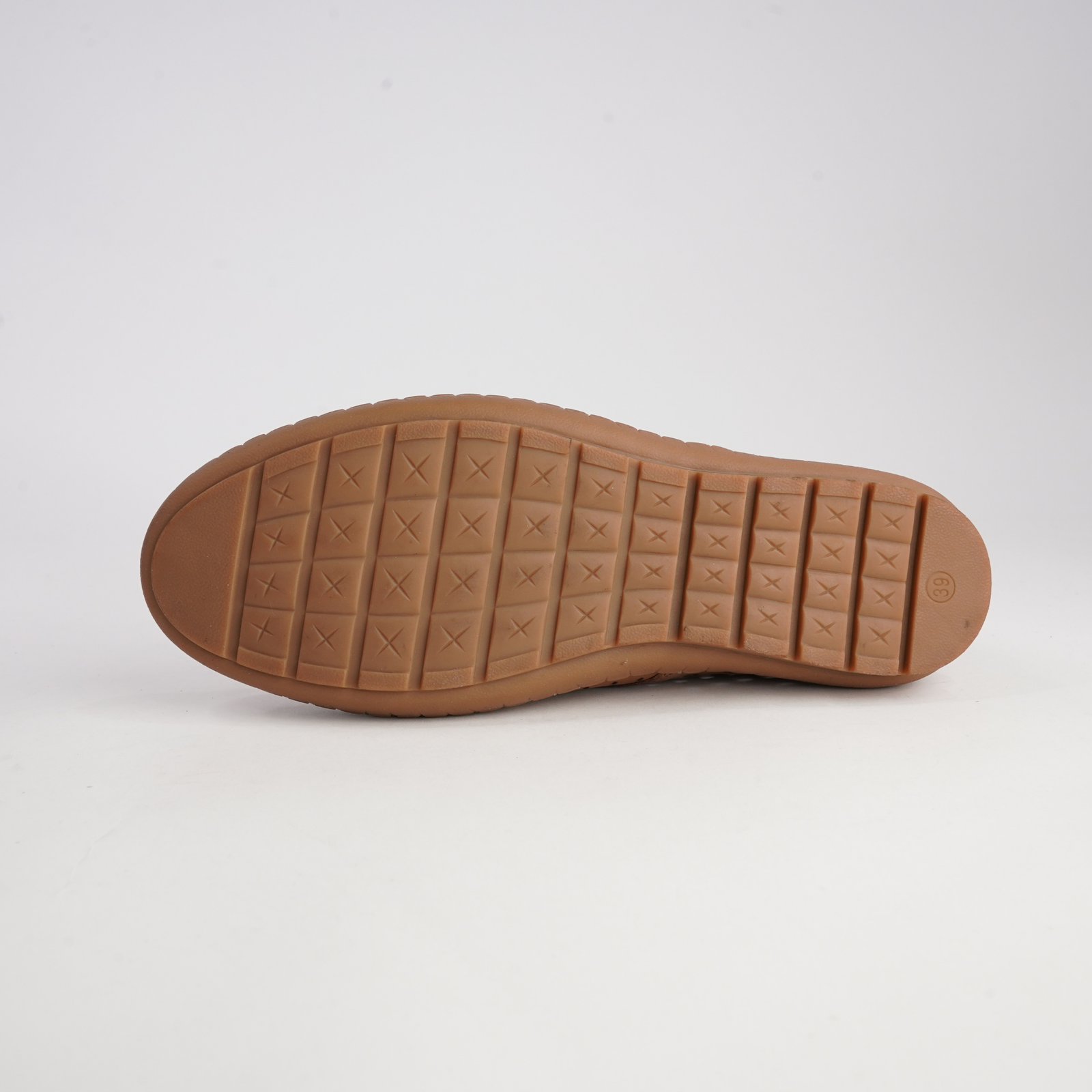 Kroon Tan Leather Lace Up Flats