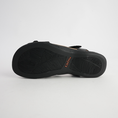 Big Time Black Leather Sandals