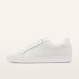 Jackie V White Tumbled Leather Sneakers