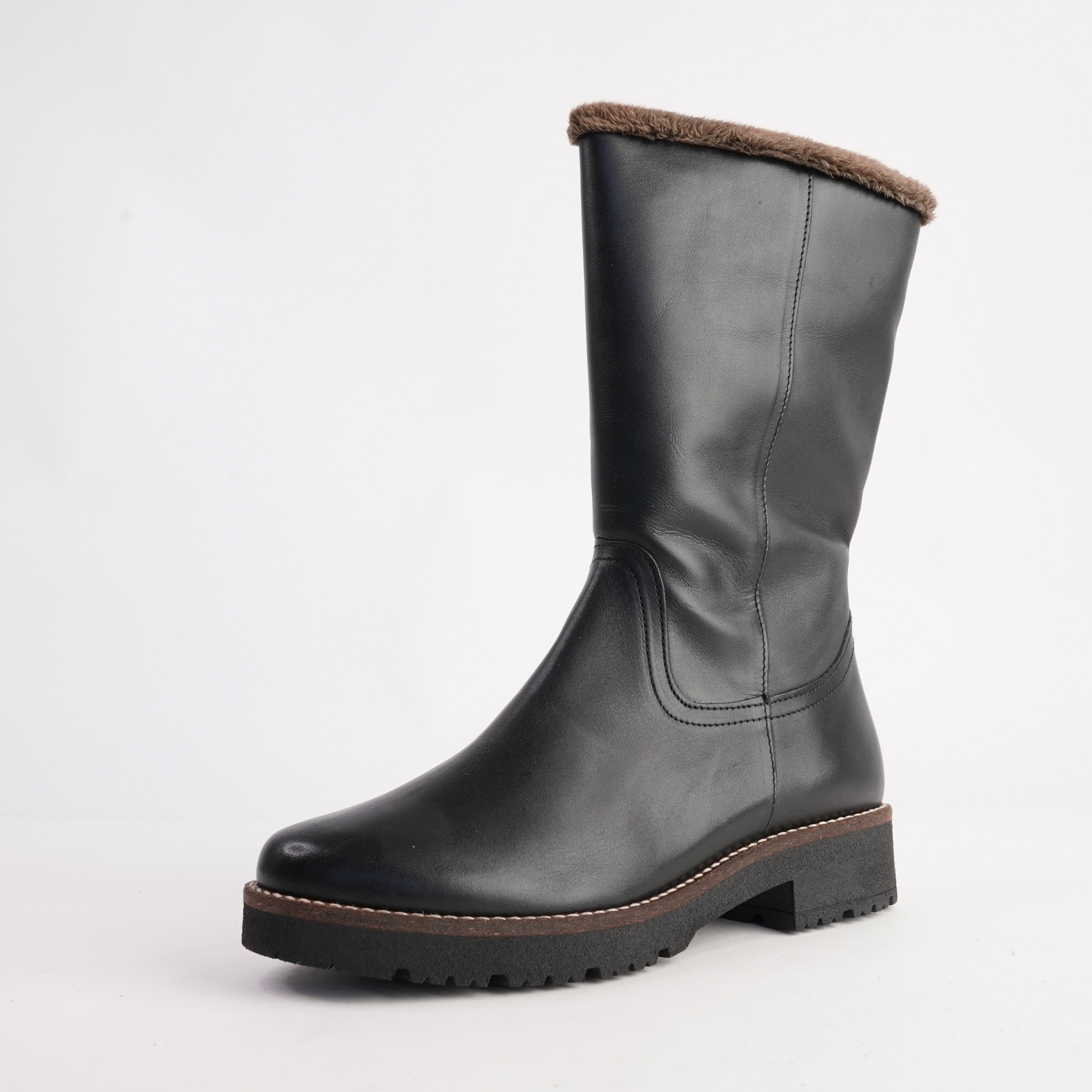 10780 Negro Leather Boots