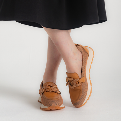 Hv254065 Tan Leather Loafers